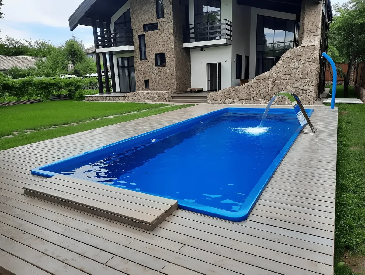 Композитный бассейн Laguna 9 — вид сверху в Междуреченске